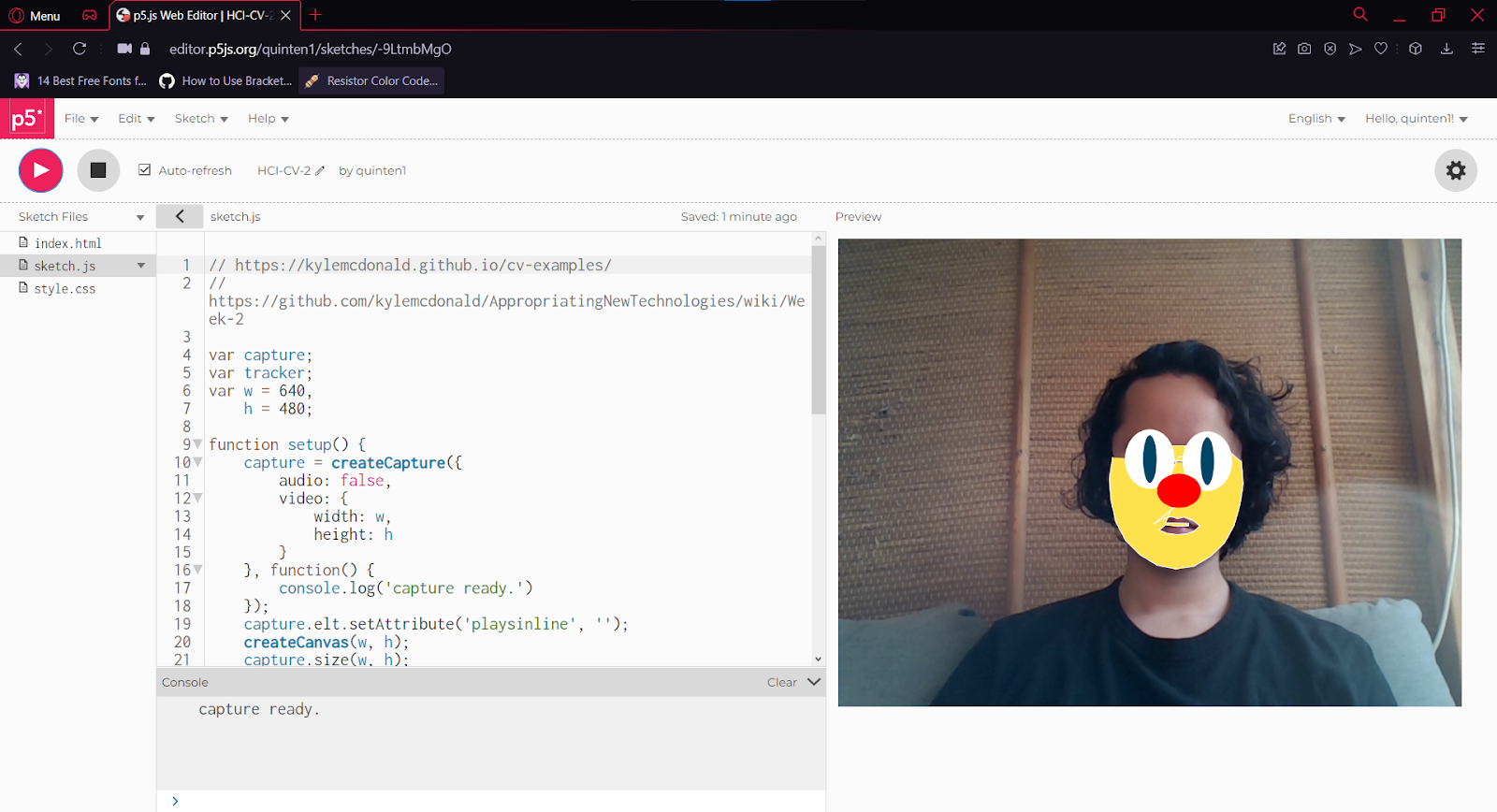 Tinkering with Computer Vision